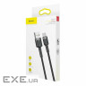 Дата кабель USB 2.0 AM to USB-C 2.0m 2A Gray-Black Baseus (CATKLF-CG1)