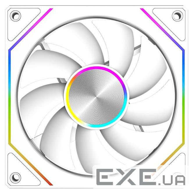 Вентилятор реверсний PCCOOLER FG120R ARGB WH біий для корпусу 120x120x25мм, HB, (F1G12R-WHAC112-GI)