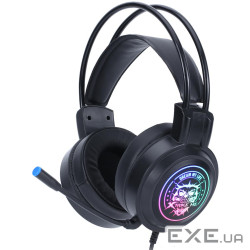 Ігрова гарнітура XTRIKE ME GH-516, USB7.1, статичне RGB, кабель 2м, чорна