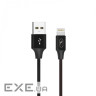 Кабель SkyDolphin S55L Neylon USB - Lightning (M/M), 1 м , Black (SDUSB-000434)
