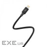 Кабель SkyDolphin S55L Neylon USB - Lightning (M/M), 1 м , Black (SDUSB-000434)