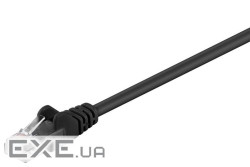 Патч-корд неекранованій RJ45 UTP5e 0.25m,patch AWG28 D=4.5mm Gold Protect,чорний (75.06.8703-10)