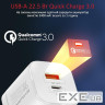 Зарядний пристрій Promate 33W USB-C + USB-A (powerport-33.white)