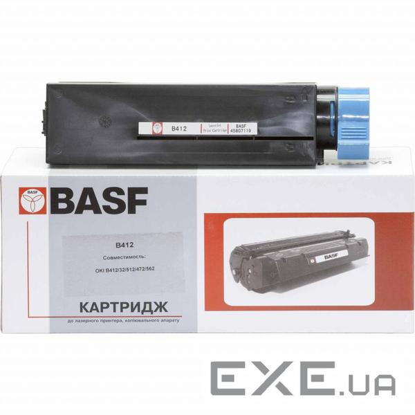 Тонер-картридж BASF OKI B412/B432/B512 , 445807119 (KT-B412-45807119) (BASF-KT-B412-45807119)