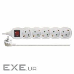 Мережевий подовжувач EMOS P1525R на 5 розеток, 16А, 5 метрів