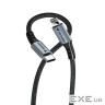 Кабель живлення та синхронізації Verbatim-USB-С- Lightning /120 см-чорний (31844)