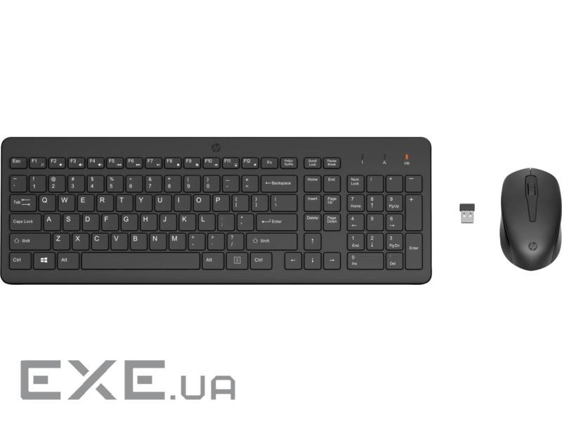 Комплект клавіатура та миша HP 330, WL, EN/RU, чорний (2V9E6AA) (2V9E6AA)