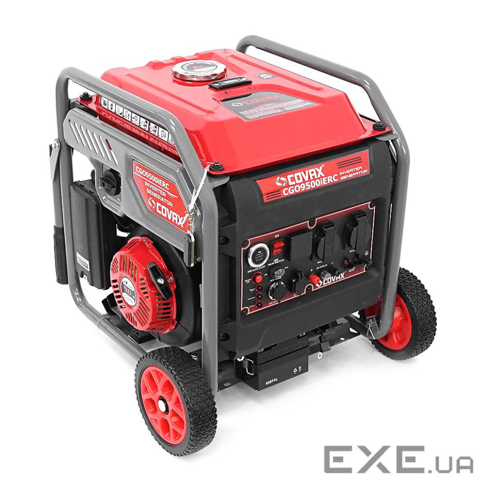 Генератор інверторний COVAX CGO9500iERC, 7.5kW, бензин, однофазний 220V, 50Hz, electrik starter, 4-s
