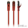 Патч-корд 0.5м S / FTP cat 6a Cablexpert (PP6A-LSZHCU-R-0.5M)