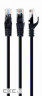 Патч корд PP6U-1M / BK, UTP, категорія. 6, литий, 50u "штекер із засувкою, 1 м, чорний (PP6U-1M/BK)