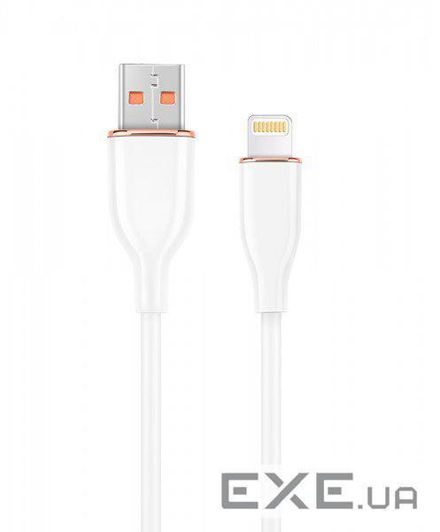 Кабель Cablexpert CC-USB2S-AM8PM-1.5M-W, USB 2.0 А-тато/Lightning, 1.5 м .
