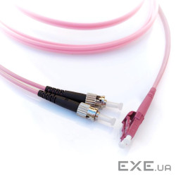 Патчкорд ST/UPC-LC/UPC MM (OM4) 2м Duplex (UPC-2STLC(MM-OM4)D(ON))