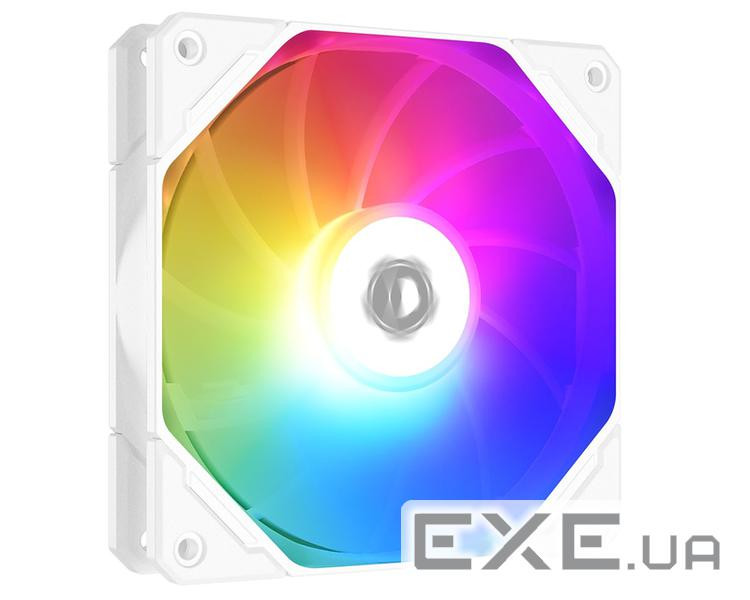 Вентилятор ID-Cooling TF-12025-Pro ARGB Reverse White, 120x120x25мм, 3-pin, 4-pin, білий