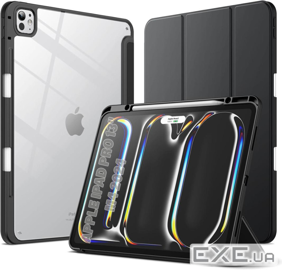 Чeхол-книжка BeCover Soft Edge TPU с креплением Apple Pencil для Apple iPad Pro 13" M4 2024 (711717)