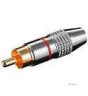 Конектор RCA-> FreeEnd, / M Gold Red (кабель 6.5mm), Premium, червоний (75.01.1904-100)