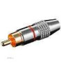 Конектор RCA-> FreeEnd, / M Gold Red (кабель 6.5mm), Premium, червоний (75.01.1904-100)