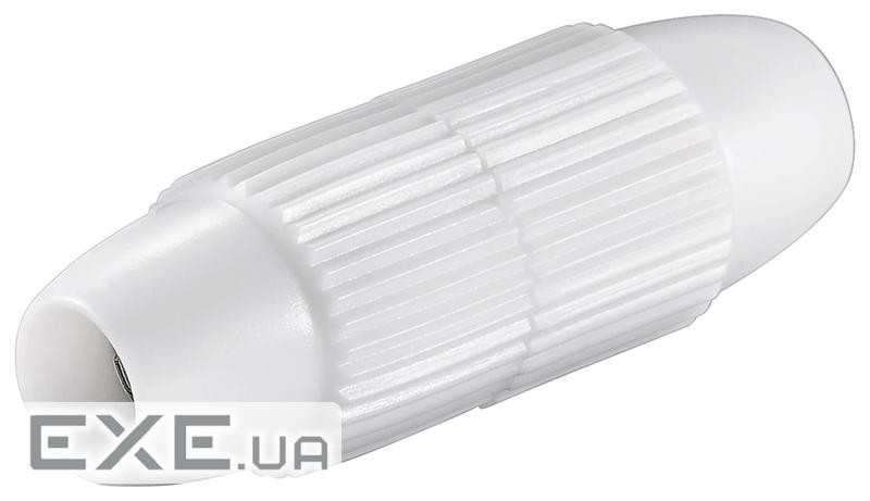 Штекер RF:Coaxial F/F,/M зєднувач,білий (75.01.1534-1) (75.01.1534-1)
