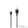 Дата кабель USB 2.0 AM to USB-C 2.0m 2.1A black XO (XO-NB103-TC-2-BK)