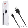 Дата кабель USB 2.0 AM to USB-C 2.0m 2.1A black XO (XO-NB103-TC-2-BK)