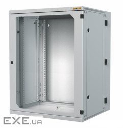 Шафа 6U 600x500,3-секц.,з"ємні б/ ст.,сір (RUD-06-60/50-I)