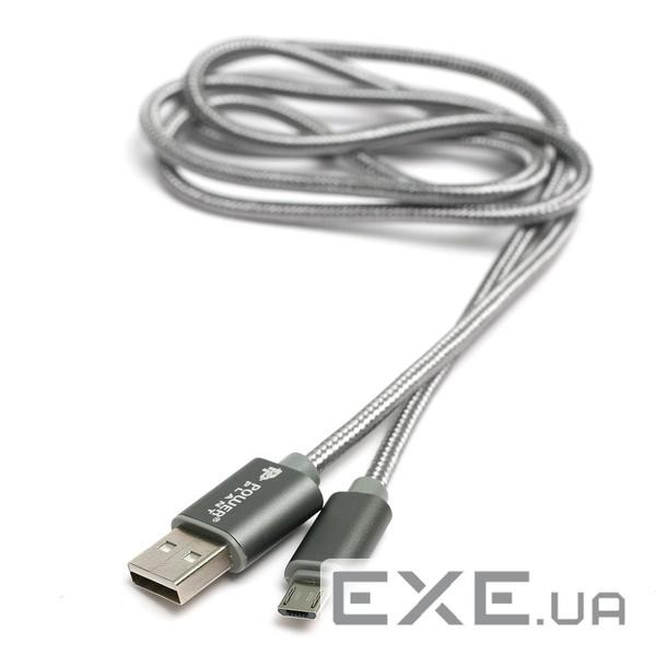 Дата кабель USB 2.0 AM to Micro 5P 1.0m PowerPlant (KD00AS1287)