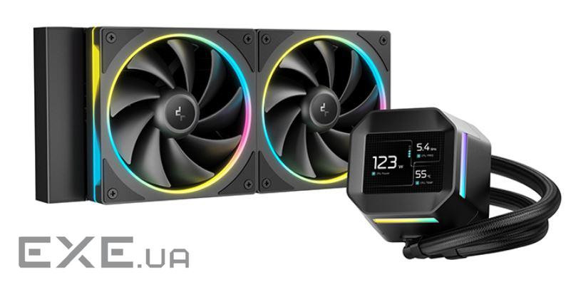 Система водяного охлаждения DeepCool LM240 Black (R-LM240-BKDMMC-1), Intel: 1851/1700/1200/115X, AMD