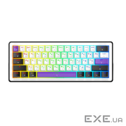 Клавіатура механічна HATOR Hellyberry HK60 wireless White-Violet