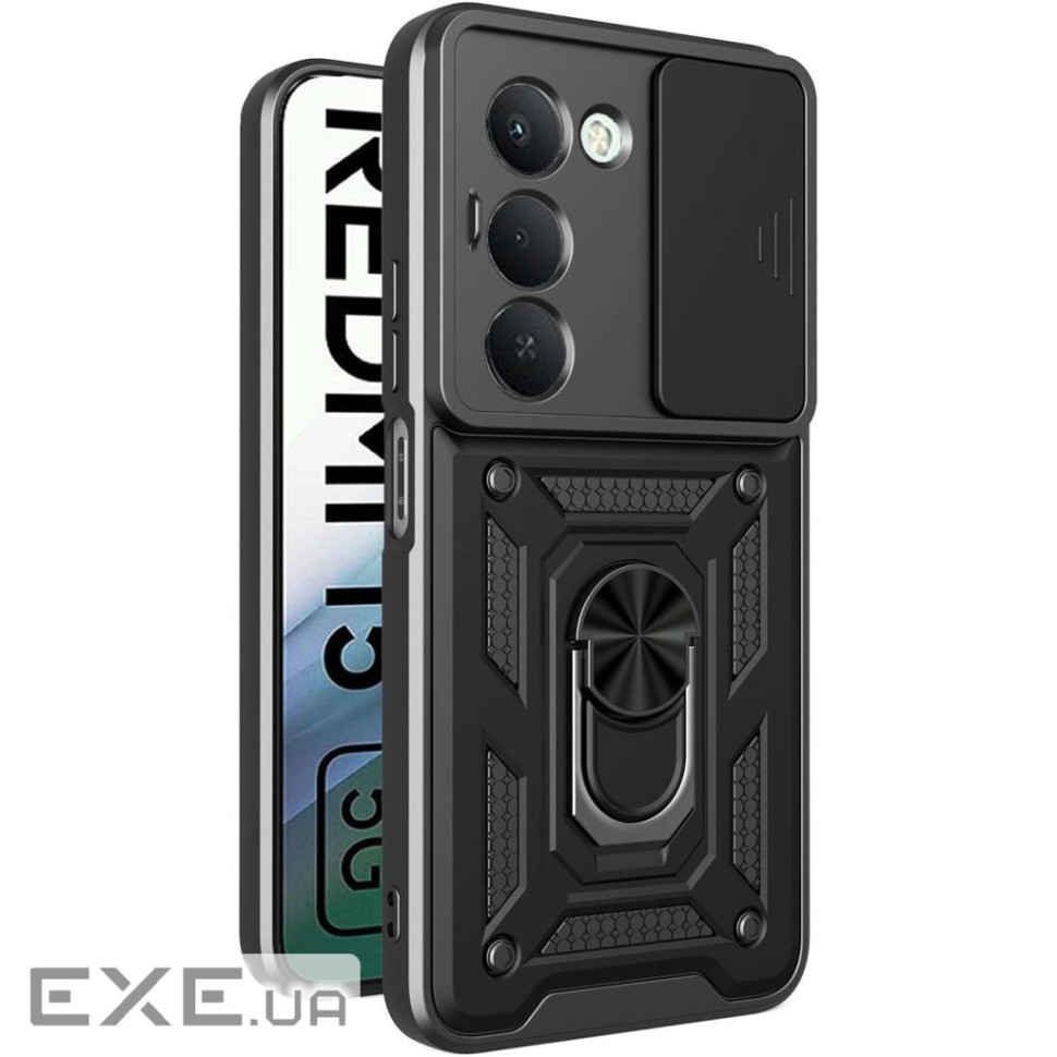 Чохол до мобільного телефона BeCover Military Xiaomi Redmi 15 5G (169mm) Global Black (715775)