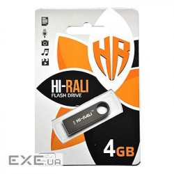 Flash drive USB 4GB Hi-Rali Shuttle Series Black (HI-4GBSHBK)