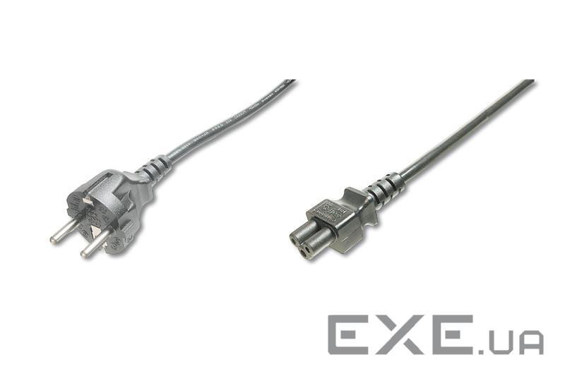 Кабель живлення DIGITUS Schuko - C5 M/F, 1.2m, black (AK-440115-012-S)