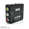Конвертер Mini, AV to HDMI, ВХІД 3RCA(мама) на ВИХІД HDMI(мама), 720P / 1080P, (YT-CM-AV / HDMI / B) ), 720P / 1080P, (Y