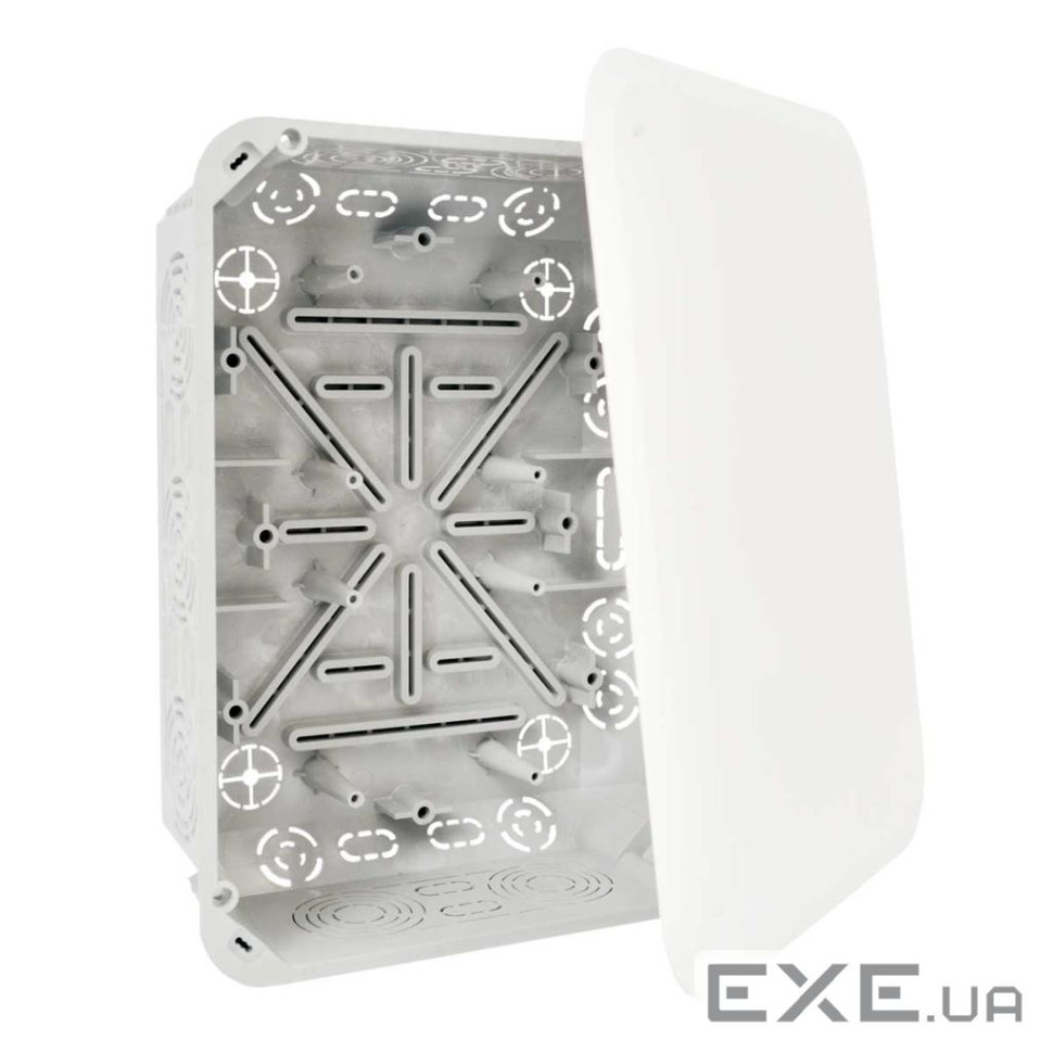 Коробка розподільча з кришкою ПВХ, сіра, 234х176х79мм (KT 250/1_KB) (KT 250/1_KB)