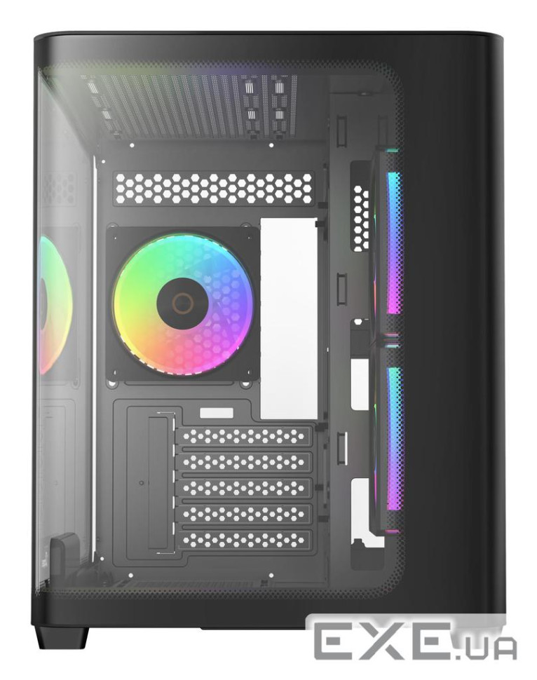 Корпус для комп"ютера IOTA C50 BK CURVE ARGB DIGITAL (IOTA-C50-BKD300CD-GL) OCYPUS