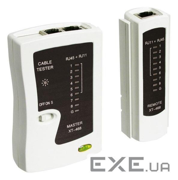 Інструмент вімірювальній Інструмент (тестер), CATline 5/6 + ISDN RJ11 / 12/45, сірий (75.06.8856-10)