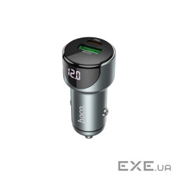 Автомобільний зарядний пристрій HOCO Z42 Light road 1xUSB-A, 1xUSB-C, PD20W, QC3.0 (6931474742551)