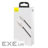Кабель Baseus Cafule Metal USB-Lightning, 2.4A, 1м White (6953156202252)