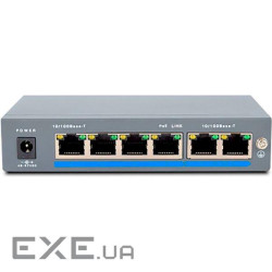 Комутатор мережевий Atis PoE-1006-4P/250m