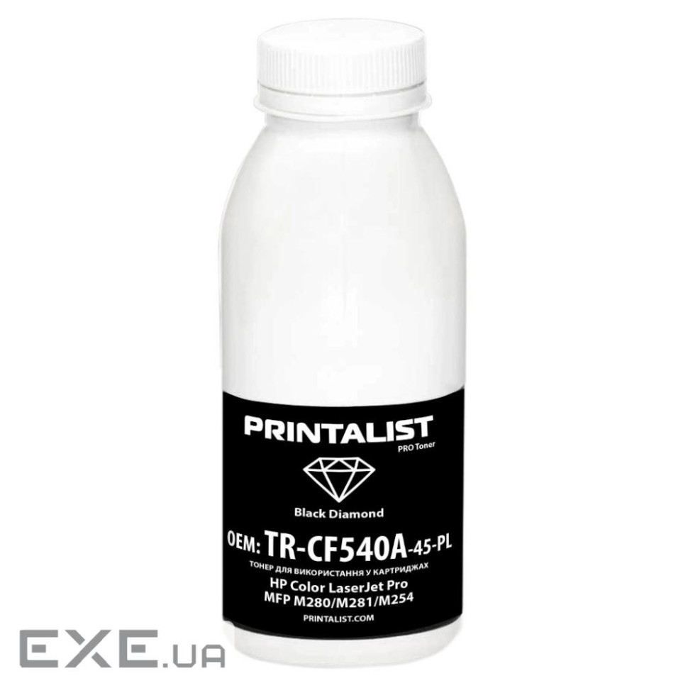 Тонер HP CLJ Pro MFP M280/M281/M254, 45г Black Printalist (TR-CF540A-45-PL)