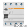 Диференційне реле (ПЗВ) Videx RESIST АС 4п 30мА 10кА 63А (VF-RS10-DR4AC63)
