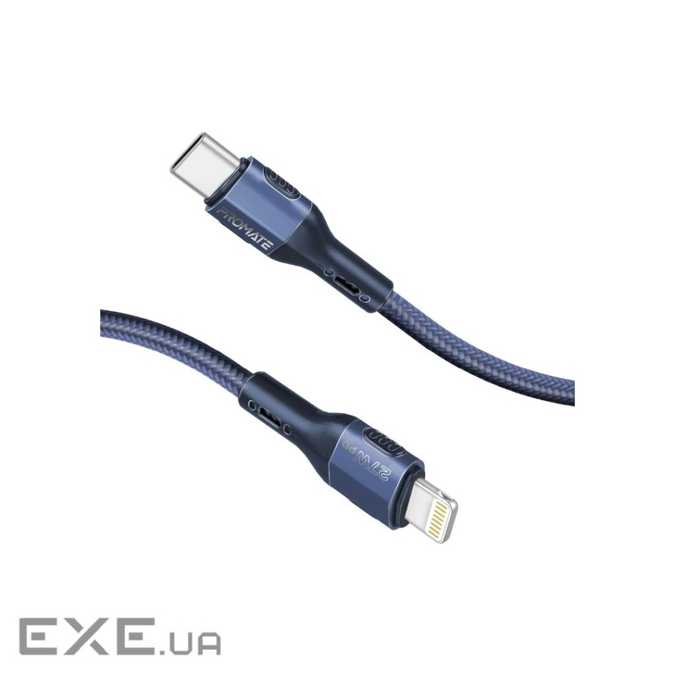 Дата кабель USB-C to Lightning 1.2m 27W PD FletchLink-CI blue Promate (fletchlink-ci.blue)