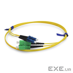 Патчкорд SC/APC-LC/UPC SM 10 м Duplex Slim (PC-10SC/APC-LC/UPC(SM)D(ON)S)