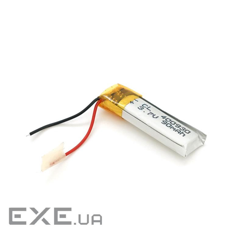Літій-полімерний акумулятор 4*09*30mm (Li-ion 3.7В 90мА&middot,ч) (400930) ) (400930)
