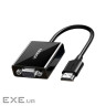 Перехідник HDMI (M) - VGA (F), Ugreen CM611, Black, 20 см (90813)
