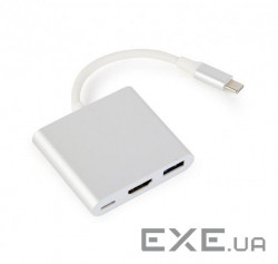 Перехідник USB Type-C to HDMI Cablexpert (A-CM-HDMIF-02-SV)
