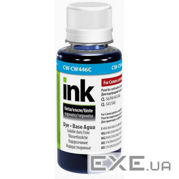 Чорнило ColorWay Canon CL-446 100мл Cyan (CW-CW446C01)