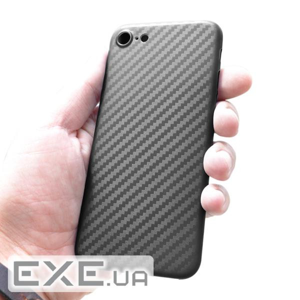 Ультратонка пластикова накладка Carbon iPhone 6 / 6s (12568)