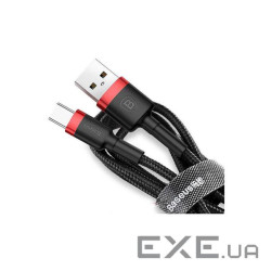Дата кабель USB 2.0 AM to USB-C 2.0m 2A red-black Baseus (CATKLF-C91)
