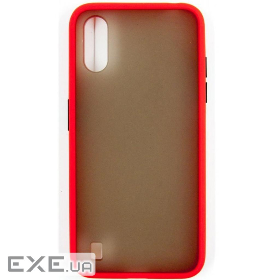 Чохол до мобільного телефона Dengos Samsung Galaxy A01 (red) (DG-TPU-MATT-33)