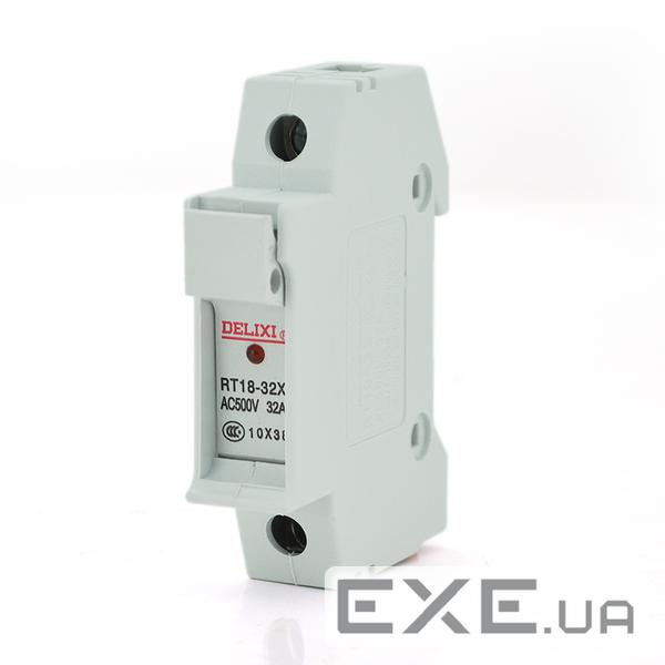 Тримач запобіжника Delixi RT18-32x 1PX з індикатором, змінна напруга, Q12 (YT-RT18-32) , Q12 (YT-RT18-32)