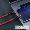 Дата кабель USB-C to USB-C 2.0m PD2.0 100W (20V/5A) red+black Baseus (CATKLF-AL91) (CATKLF-AL91 2м)